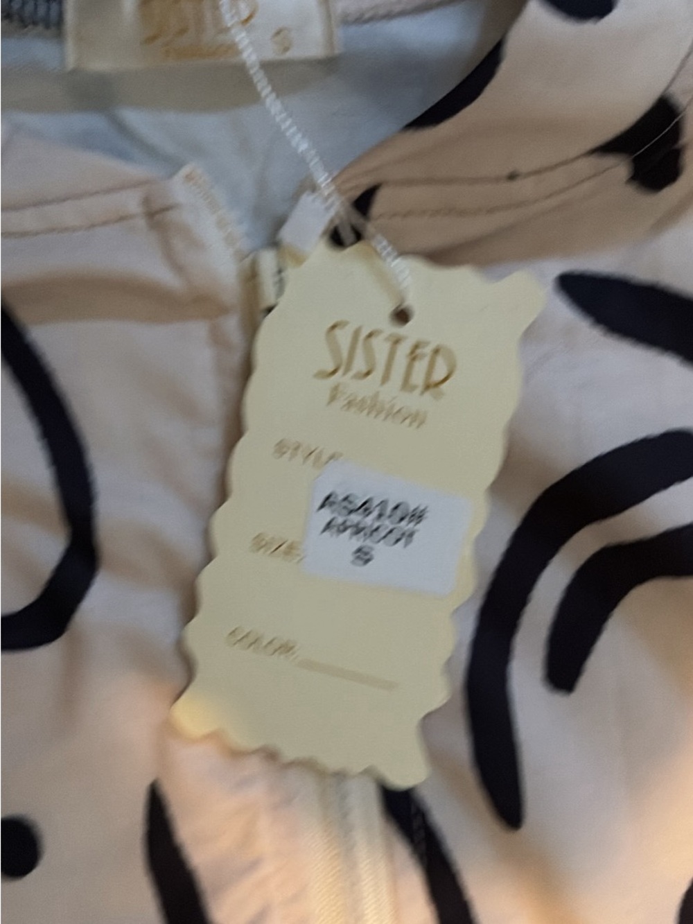 Cream and Black Printed adult Bottoms & jacket